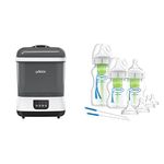 Dr. Brown’s™ Bottle Steriliser and Dryer & Options+ Anti Colic Baby Bottle, Wide Neck, Starter kit