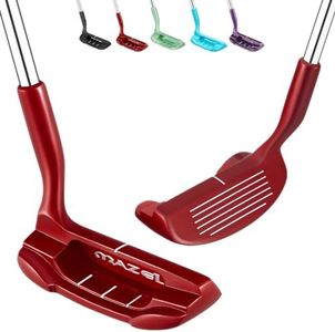 MAZEL Chipper Club Pitching Wedge for Men & Women,36/45 Degree - Save Stroke from Short Game,Right Hand (Wine Red, 45 Degree)