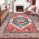 SERISSA Boho 8x10 Area Rugs Rust, W