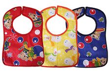 BESTIES Babies Bibs Combo (Pack of 3, Multicolor) (Random Print)