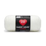 Coats: Yarn Red Heart E302B.0316 Super Saver Jumbo Yarn, Soft White