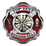 Custom Firefighter Ranks Sticker (Chief)