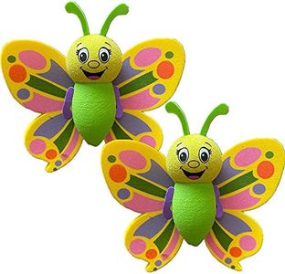 2 Pcs Car Aerial Balls Butterfly Shape Car Antenna Toppers Anti-collision Doll Decoration Balls Antenna Hats for Car Antenna