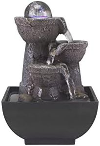 Beper Indoor Fountains Zen, Resin/Black, Medium