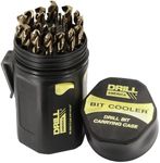 Drill America - DWD29J-CO-PC 29 Piece M35 Cobalt Drill Bit Set in Round Case (1/16" - 1/2" X 64ths), DWDCO Series