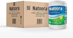 Natoora Bamboo Jumbo Paper Towel (6 Rolls x 300 Sheets)