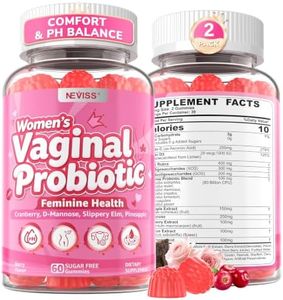 Vaginal Probiotics Gummies for Women PH Balance, Odor Control with Prebiotics, Cranberry, D-Mannose, Promotes Feminine Healthy Vaginal Flora, Urinary Tract, Yeast, Digestive Support, Sugar Free,120Cts