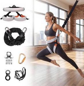Quvex Plus Size Bungee Fitness Set, Heavy Duty Size XL (160–205 lbs), Low-Impact Joint-Friendly Trainer with 360° Swivel, Shock-Absorbing Latex Resistance for Home Gym, Aerial Yoga & Dance Weight Loss
