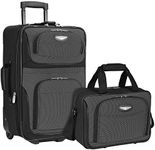 Traveler's Choice Amsterdam Two Piece Carry-on Luggage Set, Gray (Gray) - TS6902G