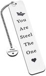 11 Year Anniversary Bookmark Gifts for Him Her Funny Steel Anniversary GIF for Wife Husband Couple Women Men 11th 10th 6th Wedding Gift from Wifey Book Lover Gifts Christmas Birthday Valentines Gifts