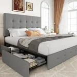 Allewie Upholstered Queen Size Plat