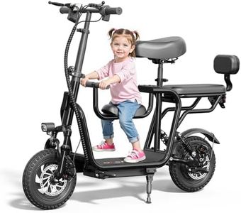 48V Electric Scooter with Seat, Adult Electric Scooters with Adult Seat, 500W Motor Peak 750W, 20 Miles, 18.75mph, Electric Scooter for Adults, Dual Braking System, 14" Tires