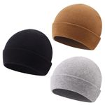 PESAAT Newborn Hospital Hat Infant Baby Boy Girl Cotton Beanie Preemie 0-12months Hats (6-12 Months, Black+Gray+Coffee)