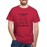 CafePress - Leukemia is A Big Fat Doodiehead T-Shirt - 100% Cotton T-Shirt Cardinal