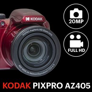 Kodak Pixpro AZ405 20MP Digital Camera – Red