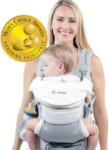 Organic Baby Carrier New Born to Toddler Infant & Child Carrier with Lumbar Support for Men & Women Baby Backpack Carrier for Hiking - Mesh Grey