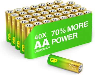 GP Ultra AA Batteries, 40-Pack – Long Lasting Alkaline