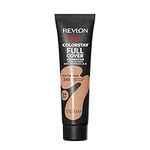 Revlon ColorStay Full Cover Longwear Matte Foundation, Heat & Sweat Resistant Lightweight Face Makeup, Warm Golden (310), 30ml