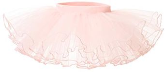 Bezioner Girls' Tutu Skirt 4 Layer Tulle Ballet Dance Dress Up 1-9 Years