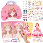 Arts and Craft Kits for Kids 4 5 6 7 Year Old Girl Gifts Toys for Girls Birthday Presents Travel Games for Kids Age 3-5 Diamond Painting Art Set Make Up Play on Paper DIY Toys for 6 7 8 Year Old Girls