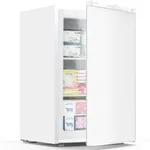 COWSAR Small Mini Freezer, 3.0 Cu.Ft Mini Upright Freezer, Compact Standing Deep Freezer with Adjustable Thermostat, Removable Shelves & Reversible Door, Fast Cooling for Office,Dorm,Apartment,White
