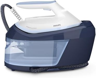 Philips PerfectCare 6000 Series Steam Generator - 2400W - 500g Steam Boost - 6.5 Bar Pressure - OptimalTEMP Technology - 1.8L Water Tank - White/Blue (PSG6026/20)