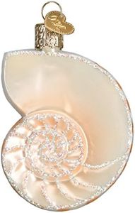Old World Christmas Viejo Mundo Navidad Nautilus Shell Ornamento de Cristal soplado