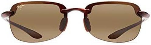 Maui Jim Unisex's Sandy Beach Asian Fit Sunglasses, Tortoise/Hcl Bronze Polarized, Small