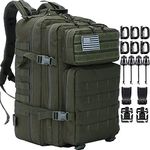 Createy 45L Military Tactical Backpack Large 3 Day Assault Pack Molle Bag Rucksack Bug Out Bag for Camping Hunting Hiking