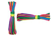 Toasis Colorful 550 Paracord 7 Strand Rainbow Parachute Cord Rope 101ft (Rainbow 2pcs)