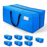 7 Pack Heavy Duty Moving Bags or Large Storage Bag, Boxes for Packaging Moving, Storage Totes with Backpack Straps,Strong Handles & Zippers for Moving, College Dorm, Traveling (Blue)