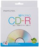 Memorex 700Mb/80 Minute 52X CD-R, 10 Pack (32020033356)