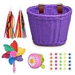 Bicycle Basket for Girls, Purple Ad