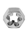 QWORK Metric Hex Die Rethreading Die, M14 X 1.5mm Carbon Steel Machine Thread Die, for Mold Machining, Steel, Cast Iron, Copper