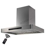 900 CFM 30 Inches Wall Mounted Range Hood Kitchen Exhaust Fan Stainless Steel RXN-W14-30