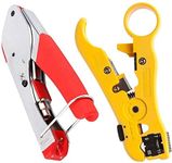 Inditrust NEW rg6-stripper-tool Crimping Wire Stripping Pliers Manual Crimper