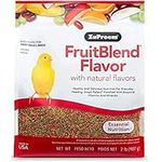 ZuPreem FruitBlend Flavor Pellets Bird Food for Very Small Birds, 2 lb - Daily Blend Made in USA for Canaries, Finches