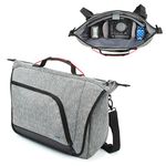 USA Gear DSLR SLR Mirrorless Camera Messenger Bag with Customizable Dividers, Weather Resistant Bottom, Comfortable Back Support and Adjustable Strap - Compatible with Nikon, Canon, Sony, and More