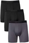 32 DEGREES Cool Men's Boxer Briefs 3Pk Black/Charcoal/Black - black - Large