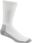 Wigwam At Work Crew 3-Pack S1221 Sock, White/Sweatshirt Grey Lt - MD