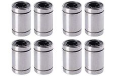 XSENTUALS LM8UU 8 mm Linear Ball Bearing for 3D Printer RepRap Prusa CNC Parts - 8 Pieces