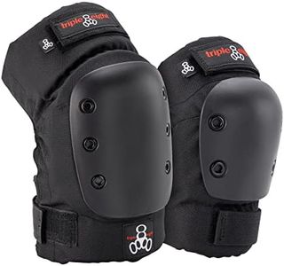 Triple Eight Park Skateboarding Pad Set with KP 22 Knee Pads and EP 55 Elbow Pads, Medium , Black