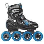 Roces Boys Moody Boy TIF Inline Skates - Black-Astro Blue, 36-40