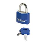 Master Lock 9140EURDBLK Key Padlock in Aluminium with Vinyl Cover, Random Color, 4 x 5.9 x 1.3 cm