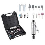 16Pcs Air Die Grinder KIt, Air Die Grinder Pneumatic Grinding Tool, Air Grinder Polishing Engraving Kit 1/4" 1/8" with case Angle Grinder air Powered die Grinder Grinders Tools