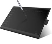 Huion Inspiroy H1060P 10×6.25 inch Graphics Tablet Upgrade Version of NEW 1060 PLUS drawing tablet with Battery-free Pen 12 Hard Plus 16 Soft Express Keys Supports Windows Mac Android