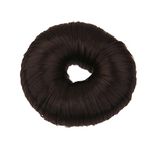 Shivarth Hair Bun Juda Maker Fashion Polyester Hair Doughnut Bun Hair Accessories for Women and Girls Black Colour (Pack of 2)