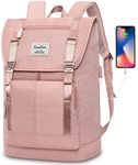 Women Backpack School Bags for Teen Girls,College Student Bookbag for 17 Inch Laptop,Work Backpack Gym Backpack Computer Backpack with USB Charging Port