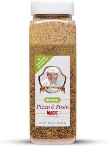 Chef Paul Prudhomme's Herbal Pizza and Pasta Magic Seasoning - Parmesan Cheese, Italian Herbs & Spices - No Salt & MSG-Free - Ideal for Pizza, Pasta, Soups, Salads, & More - 16oz (Pack of 1)