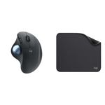 Logitech Ergo M575 Wireless Trackball Mouse - Easy Thumb Control, Precision and Smooth Tracking, Erg